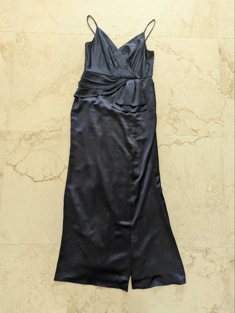 Navy Blue Dress With Lining Size 12 Adrianna Papell